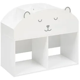 Atmosphera Créateur d'intérieur Kinderbücherregal Ourson onesize Holz weiß
