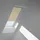 VELUX Verdunkelungsrollo Sandbeige gepunktet/Weiß 4579, F08 4579K (Farbe: - 4579K, Farbe Schiene: Premium