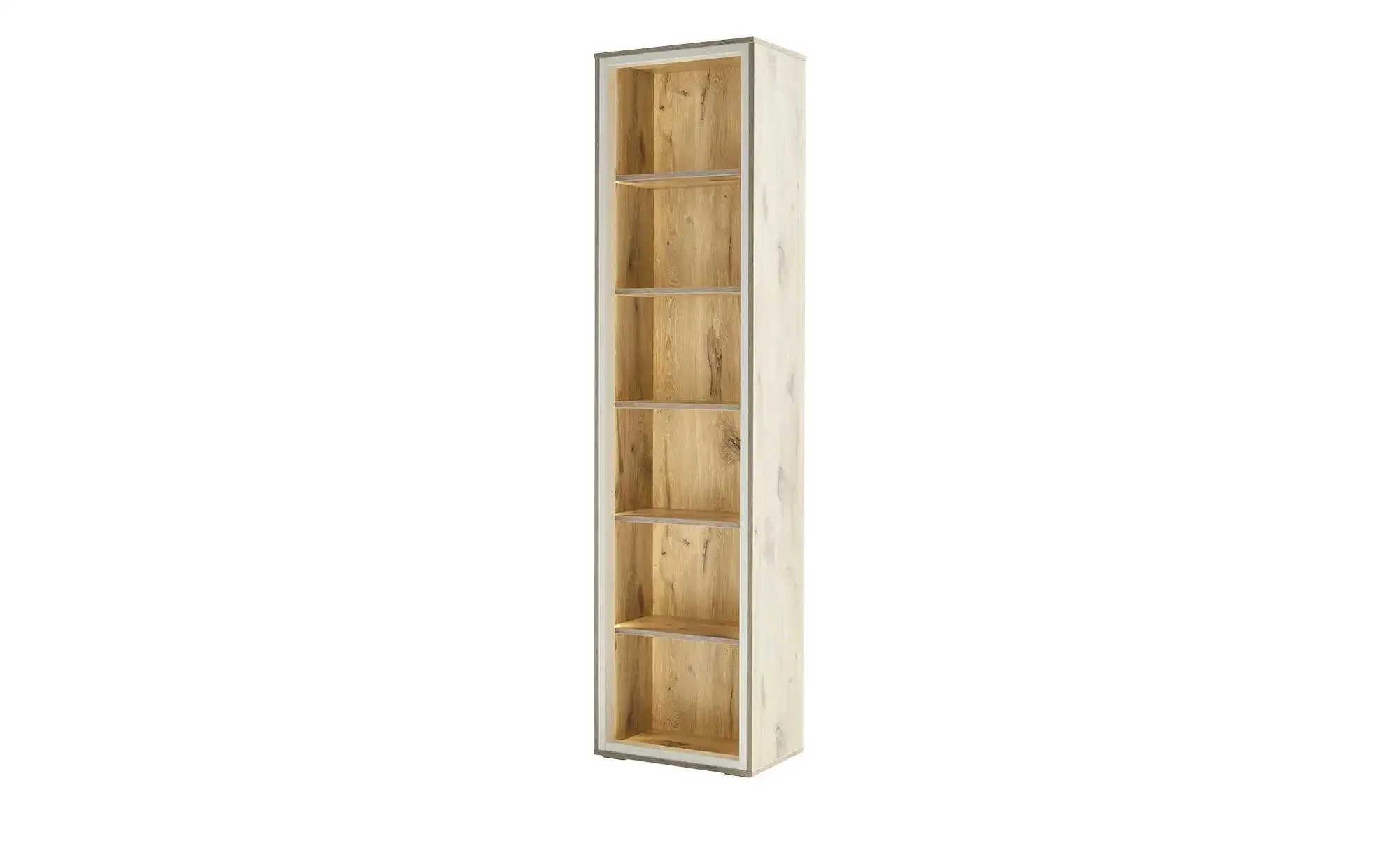 Primo Vitrine  Santerno ¦ holzfarben ¦ Maße (cm): B: 50 H: 197 T: 32.0
