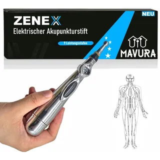 MAVURA ZENEX Elektrischer Akupunkturstift Puls ACP Elektro Stimulation, Massagestift