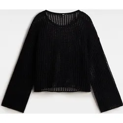 Vans Mila Open Knit Crop Crew black (001) XL