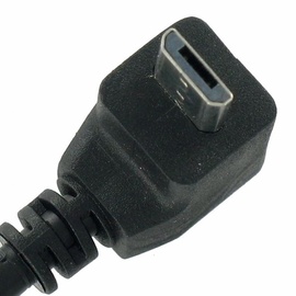 AccuCell Micro-USB Ladekabel 12 Volt, Ladestrom 1A mit abgewinkeltem Stecker, Kabellänge ca. 1 Meter