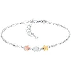 Elli Sterne Star Astro Tri-Color Trend Basic 925 Silber 16 Damen 