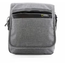 National Geographic Schultertasche NATIONAL GEOGRAPHIC "Stream", Damen, Gr. B/H/T: 19cm x 22cm x 22cm, grau, Nylon, unifarben, Taschen Schultertasche, mit einem geräumigen Hauptfach