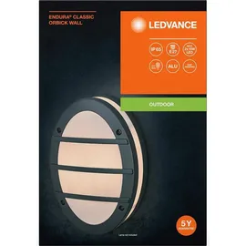 LEDVANCE Außenleuchte Aluminium 29,0 cm inkl. Bewegungsmelder dunkelgrau