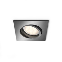 Philips myLiving LED-Einbauspot Shellbark, WarmGlow, anthrazit, Eckig