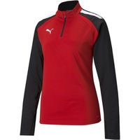 Puma Teamliga 1/4 Zip Top T-Shirt, Red, XS