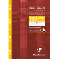 Clairefontaine 10x Pkg 50 Bl Kanzleibogen gelocht A4, 90g,