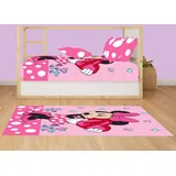 Minnie Mouse Kinderteppich Herz | 100x133 cm | Teppich Spielteppich