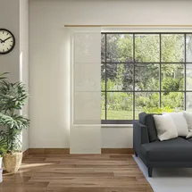 Neutex for you! Schiebegardine NEUTEX FOR YOU "Alora Eco" Gr. 1, beige (leinen), B:60cm H:245cm, Baumwolle, Polyester, Gardinen