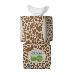 Fripa oecolife Kosmetiktücher, RECYCLING, 3-lagig 6313000 , 1 Packung = 60 Tücher, farbig sortiert