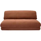 Schlafsessel aus Cordstoff in Kupferbraun 2-Sitzer SPENCER