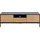 Actona Seaford TV-Lowboard 140 cm Schwarz/Wildeiche Metall