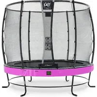 EXIT TOYS Elegant Premium Trampolin 253 cm inkl. Deluxe Sicherheitsnetz lila