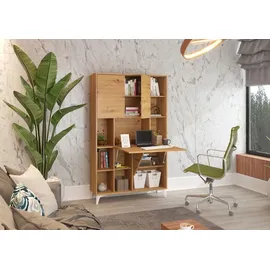 BIM Furniture Klappbare Schreibtisch megan 2 Regale Haushaltsbüro Computertisch artisan eiche