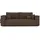 GREKPOL Schlafsofa mit Bettkasten 240x105 - Cord Braun Sofa mit schlaffunktion - Couch mit Schlaffunktion - Sofa 3 Sitzer - Wohnzimmer Couch - Schlafcouch