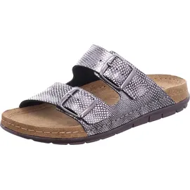 ROHDE Damen Pantolette Schnalle Rodigo-D 5872, Größe:41 EU, Farbe:Grau - Grau - 41