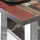 GGM Möbel Bistro Loungetisch 120 x 70 x 41 cm Vintage Bunt/Edelstahl