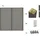 Plus Sichtschutzelement 180 x 180 cm grau Massivholz