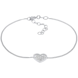 Elli Herz Zirkonia Valentin Romantik 925 Silber Damen 
