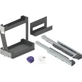 vasalat Set Pinello Board Schrankauszug 300 Links 2-Etagen Vollauszug Anthrazit