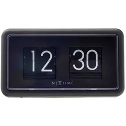 Tischuhr NEXTIME FLIP CLOCK - schwarz