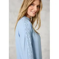 Cecil Langarmshirt mit Glitzer - Blau