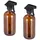 Relaxdays 8 x Sprühflasche Glas, Braun