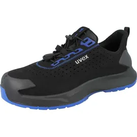 Uvex 1 x-craft Sicherheitsschuh Halbschuhe S1 schwarz/blau schwarz/blau 40 - schwarz/blau