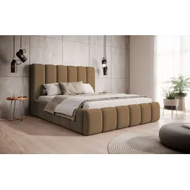 Selsey Polsterbett, Orange, Textil, 2-Sitzer, 140x200 cm, Schlafzimmer, Betten, Polsterbetten