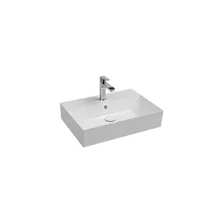 Isvea SistemaZ Waschtisch 10SF50060 Überlauf, Hahnloch, 60cm, weiß