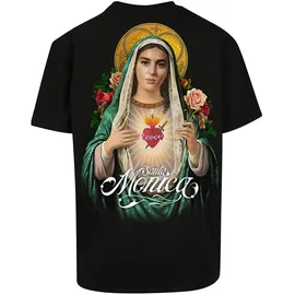 Mister Tee Santa Monica Oversize Kurzarm-T-Shirt Black XS