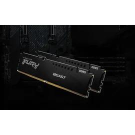 Kingston FURY Beast DDR5 5600MT/s 16GB Kit (2x8GB) CL40 Schwarz KF556C40BBK2-16