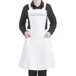 Latzschürze Rocklänge ca. 55cm weiß 02/86/01 - weiss