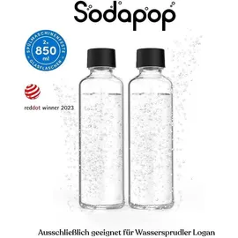 Sodapop LOGAN Glasflaschen Set 2x 850ml