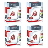 Set Von 4 Kisten Fjm Hyclean 3d -taschen Effizienz Für Kompakte Staubsauger S700 S4000 Und S6000 Miele