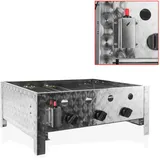 Gasbräter Gasgrill Gastrobräter Grill 3 Flammen + Untergestell + Grillrost-Set
