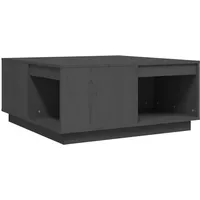 VidaXL Couchtisch Grau 80x81x36,5 cm Massivholz Kiefer
