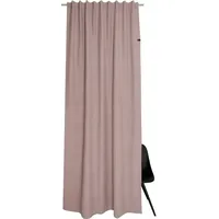 Schöner Wohnen SCHÖNER WOHNEN-Kollektion Vorhang Solo (1 St), Multifunktionsband, blickdicht, Jacquard, mit Lederapplikation rosa 130 x 250 cm