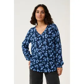 Kaffe Langarm-Bluse KAamber Blau 38