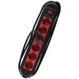 Hama Steckdosenleiste 6-fach, schwarz/rot