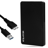 Storite Externe Festplatte 500 GB HDD USB3.0 Ultrafast Slim Datensicherung Speichererweiterung – Tragbare Festplatte kompatibel für Mac, Laptop, PC, Xbox, Xbox One, PS4 (Schwarz)