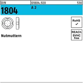 F. REYHER Nchfg. GmbH & Co. KG Nutmutter DIN 1804 M50 x 1,5 A2 1 Stück