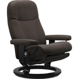 Stressless Relaxsessel STRESSLESS Garda Sessel Gr. Leder BATICK, PowerTM Leg & Back-ohne Akku-Classic Base Schwarz, B/H/T: 76 cm x 100 cm x 74 cm, braun (brown batick) Lesesessel und Relaxsessel