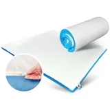 MARQA HOME, Topper Matratzentopper Komfortschicht, Reißverschlüsse, Waschbaren Bezug, Blue Gel, (Packung set, 1 Tlg), Für alle Betten (Boxspringbett) und Matratzen geiegnet 200 cm x 200 cm