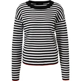 Aniston CASUAL Strickpullover Schwarz/Rot 34