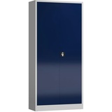 ClassiX Stahlschrank X-530341 enzianblau, lichtgrau 92,0 x 42,0 x 194,5 cm, aufgebaut