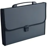 SOENNECKEN Fächertasche DIN A4 12Fächer Polypropylen schwarz