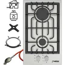 phönix handels gmbh Phönix Domino-SL Gaskochfeld Gaskocher 2 flammig Propan /H-Gas