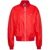 Tommy Hilfiger Damen TJW Recycled Bomber Jacke, Scharlachrot (Flame Scarlet), Medium - M